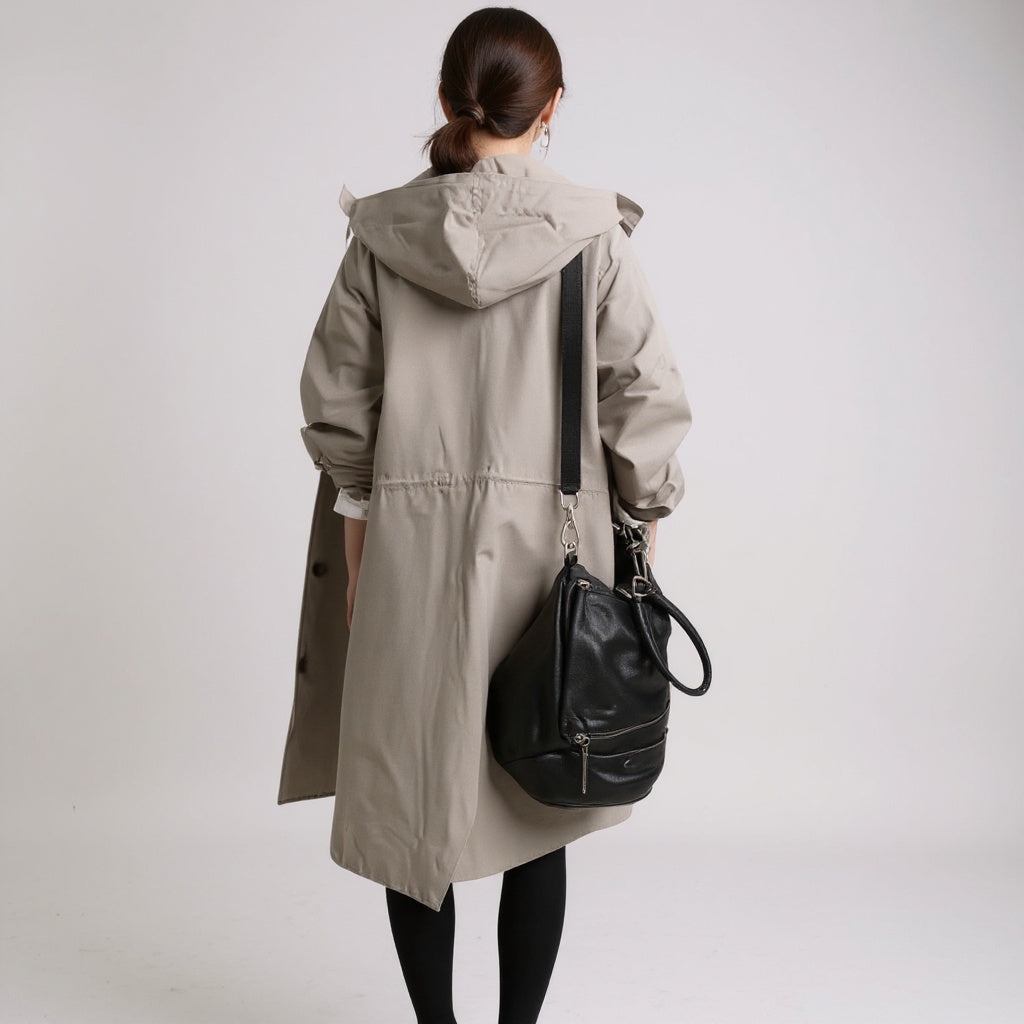 Old Monarchy | Women’s Hooded Trench Coat – Effortless Layers for All Seasons